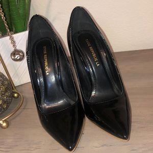 Black Patent Pumps